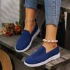 2025 Foreign Trade Casual Single Shoes Women's Shoes Autumn New Fly-woven Mesh Round Head One Pedal Large Size Flat Bottom Women