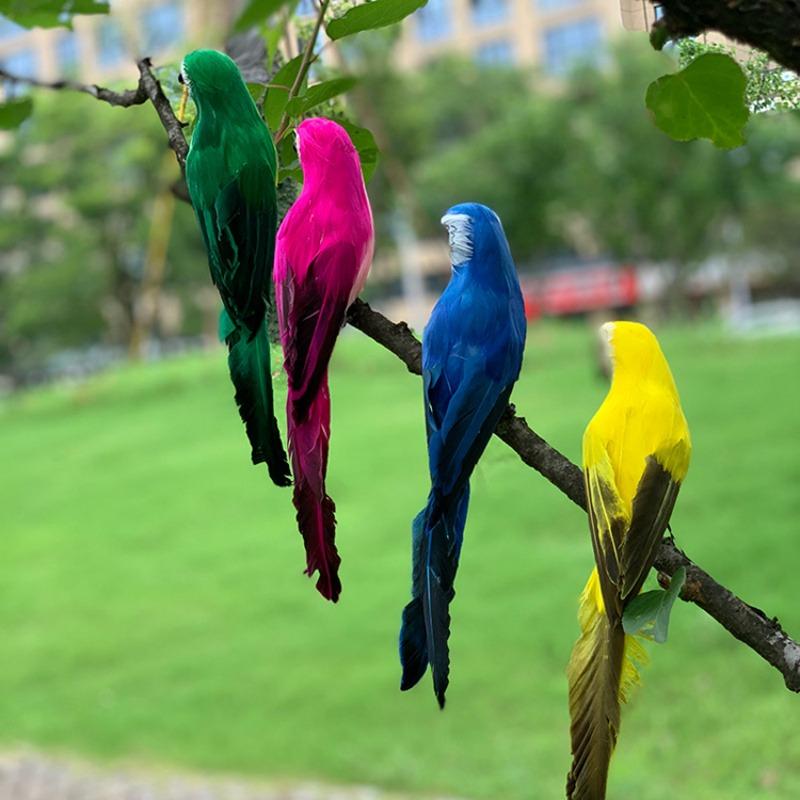 Simulation Parrot Garden Decoration Creative Lawn Figurine Ornament Animal Bird Outdoor Garden Party Prop Decoration