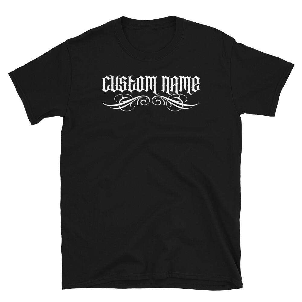 CUSTOM NAME Mexican Surname Hispanic Spanish Familia Short-Sleeve Unisex T-Shirt