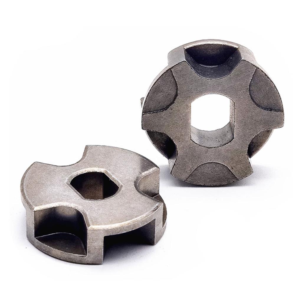Высокопрочный профессиональный комплект из 2 звездочек для цепной пилы из нержавеющей стали для аксессуаров для электроинструмента с отверстием 10 мм и 12 мм
