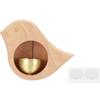 Decorative Wooden Bird Shape Magnetic Doorbell Metal Shopkeepers Bells for Refrigerator Entrance Wall Store Door Chimes