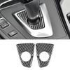 Real Carbon Fiber Car Transmission Shift Panel Trim Sticker Accessories For BMW 3 Series F30 2013-