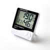 Digital LCD Interieur Thermomètre Hygromètre Testeur Humidité Horloge Cadeau NF Trois boutons blanc