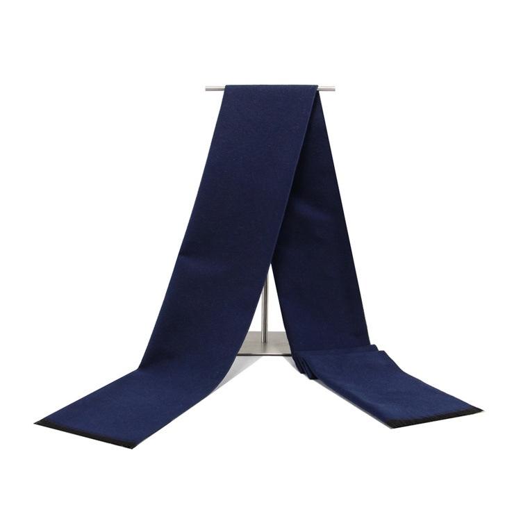 Мужской шарф, однотонный, зимний, теплый, утолщенный, монохромный, шарф для среднего и пожилого возраста, европейский и американский