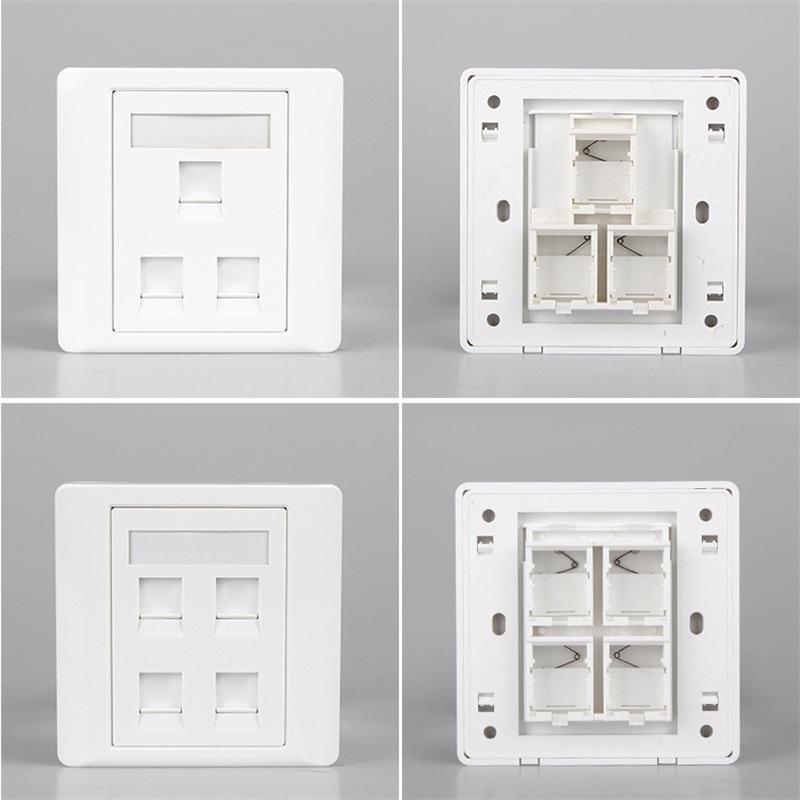 Лицевая панель Ethernet Панель розеток компьютерной сети Настенная панель розеток