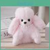 Cute Poodle Plushie Keychain Realistic Animal Shape Gift Backpack Decoration