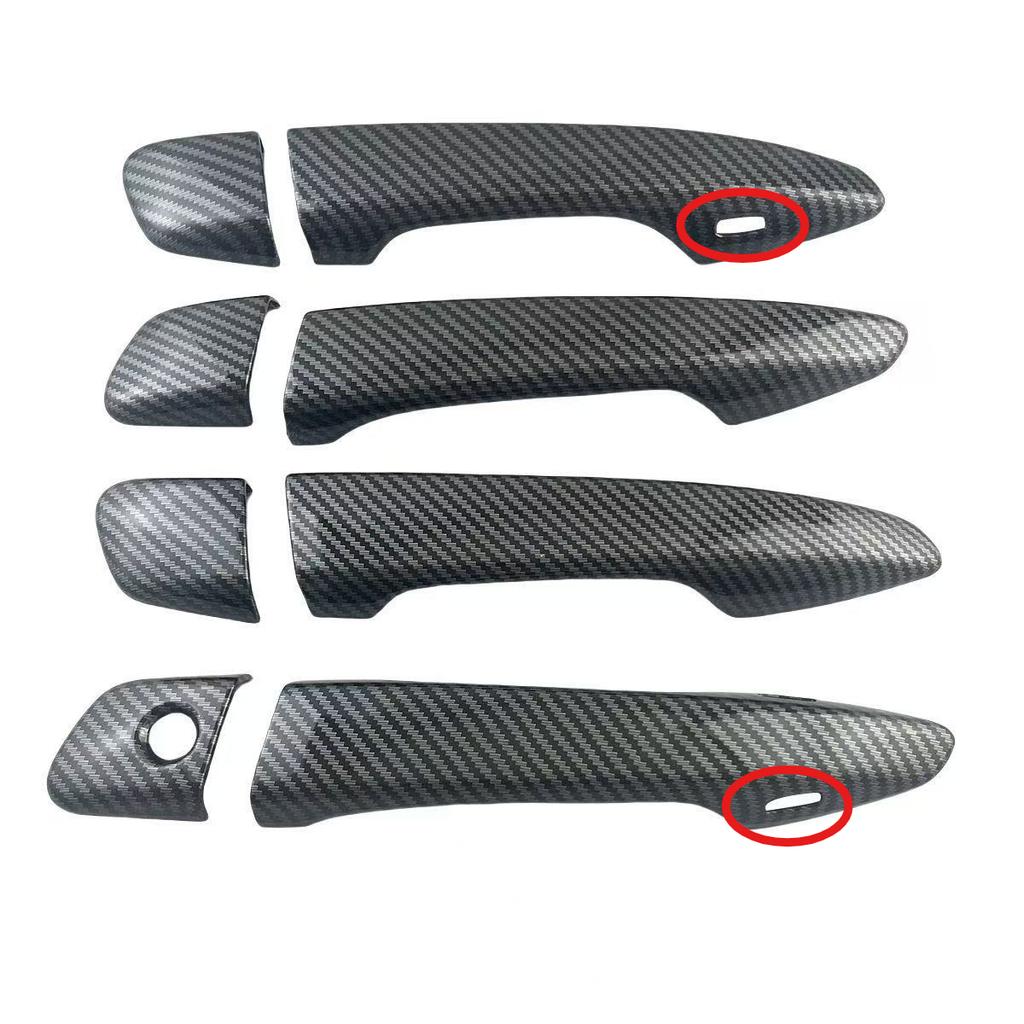 For Lexus IS ES CT200h RX GS IS200T IS250 IS300 IS350 RX270 RX350 Carbon Fiber Black Car Door Handle Cover Stickers Accessories