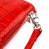 Горизонтальный яркий женский кошелек из натуральной фактурной кожи под крокодила CANPELLINI Wallet 21621 Красный