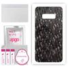 apgo Protective Skin Sticker for the Back Compatible with Samsung Galaxy S10e, Wrap Film, Foil, Vinyl - Pattern Carbon Black Pixel