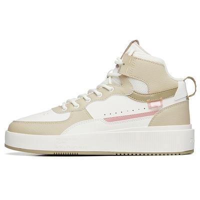 Высокие нескользящие прочные кроссовки для скейтбординга женские кроссовки белые желтые 922238011-11