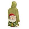 Unisex Casual And Fashionable Plush Collar Hooded Long Sleeved Christmas Printing Jacket