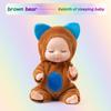 3.5in Bionic Sleeping Doll Palm Reborn Frog Dog Bear Bjd Cute Animal Adjustable Joints Comfort Girls Toys Pajama Clothing Change