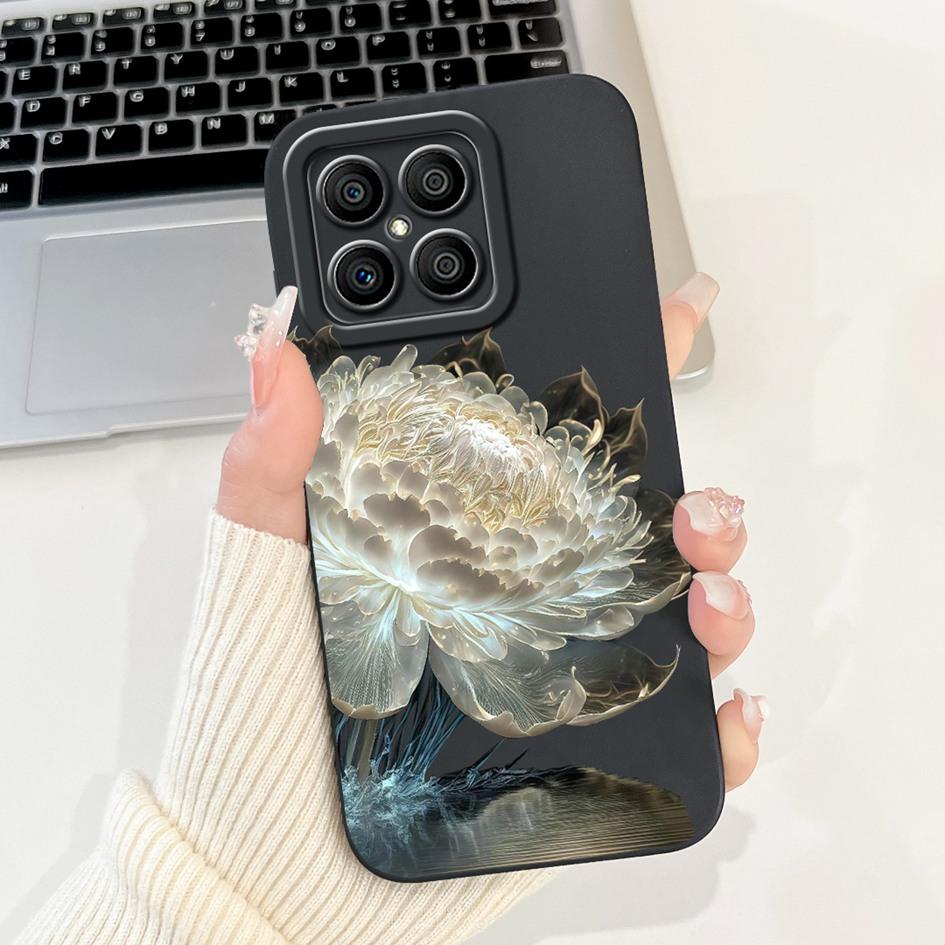 Чехол для Honor X6 X8 5G Популярный Цветок Бантик Мягкий Силикон Ударопрочный Бампер Для HonorX8 HonorX6 TFY-LX1 VNE-LX1 VNE-N41 Обложка
