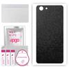 Apgo Protective Skin Sticker for the Back Compatible with Realme 1, Wrap Film, Foil, Vinyl - Pattern Black Honeycomb
