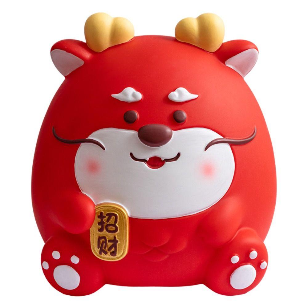 Adorable Dragon Coin Bank Unbreakable Money Saving Jar Desktop Doll Decor Cartoon Piggy Bank  Boys