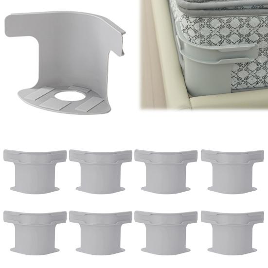 8/16Pcs Bed Sheet Holder with Lock Strip Heavy Duty Bedsheet Corner Fastener Keep Sheets Tight All Mattress Size Fitted Sheet Fixing Clip Keeper