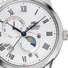 Orient Мужской TRN-AK0005S (Orient Classic СОЛНЦЕ И ЛУНА) Круглые часы из черной нержавеющей стали с несколькими стрелками, аналоговые