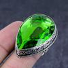 Перидот Драгоценный камень Ручная работа 925 Стерлинговое серебро Подарок Ювелирное изделие Кольцо Размер 9 s8a98