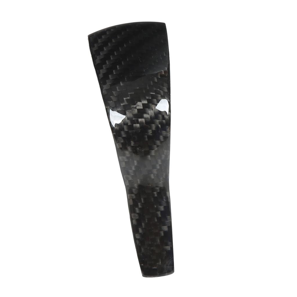 Ярко-черная отделка ручки рычага переключения передач салона, замена, накладка на ручку переключения передач из углеродного волокна для Porsche Cayenne 958 2011–17