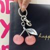 Розовый Хрустальный Вишневый Брелок-Подвеска для Сумки Наплечной Сумки Женский Высококачественный Брелок Аксессуары для Сумок Женский Подарок