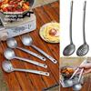 Titanium Slotted Spoon Anti Slip Heat-resistant Food Strainer Outdoor Soup Ladle Skimmer Kits