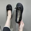 2024 Hot Sale Mesh Loafers Summer Breath Women's Flat Shoes Casual Round Toe Slip On Flats Sweet Bowknot Ladies Shoes Zapatos