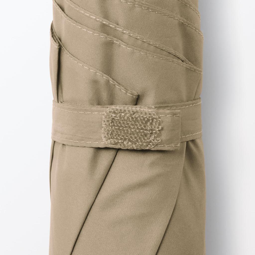 MUJI Складной зонт от солнца, унисекс, темный, длина спицы 60 см, от дождя, для взрослых, DEA53A5A, Бежевый,