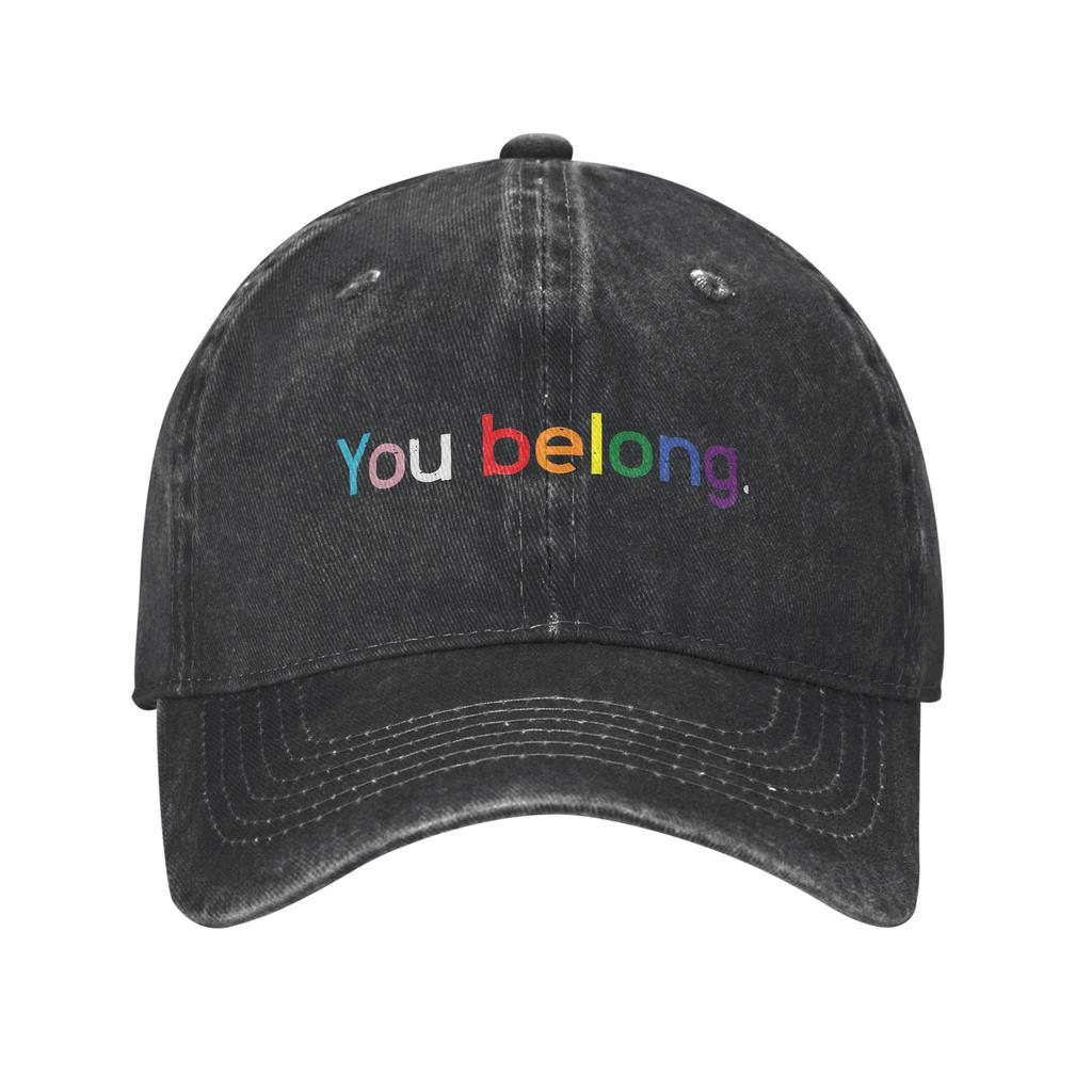 Equality LGBT Pride Awareness for Gay Baseball Cap Unisex Women Distressed Denim Washed Snapback Hat Outdoor Adjustable Caps Hat