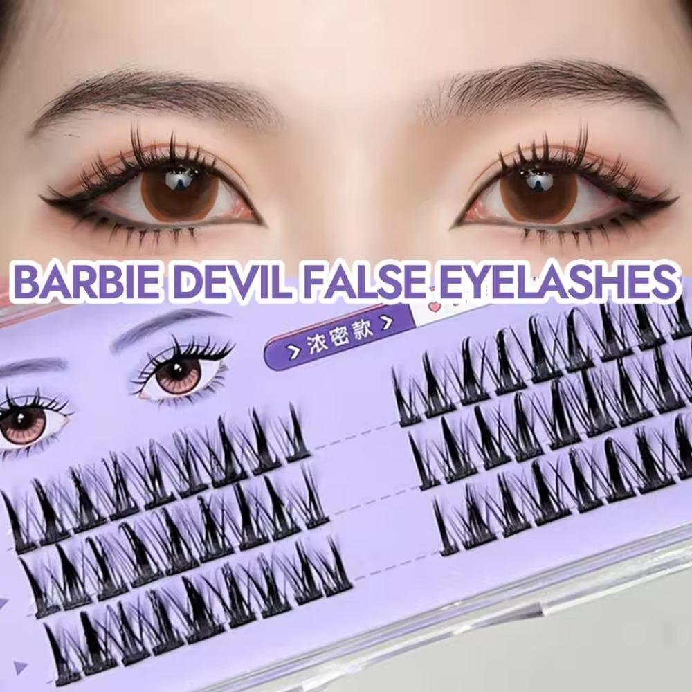 DIY Lash Clusters Devil Segmented Fake Lashes Sweet False Eyelash Clusters Girls