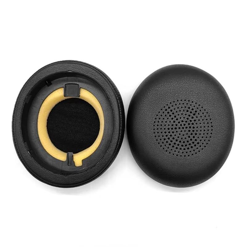 1Pair PU Leather Ear Pads for Jabra ELITE 45H Evolve2 65 Headphone Elastic Foam Earpads Ear Pads Sponge Cushion Replacement