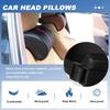 Leather Memory Foam Car Neck Pillow, Ergonomic Headrest Massage Cushion for Seat, Travel Head Support Car Accessories