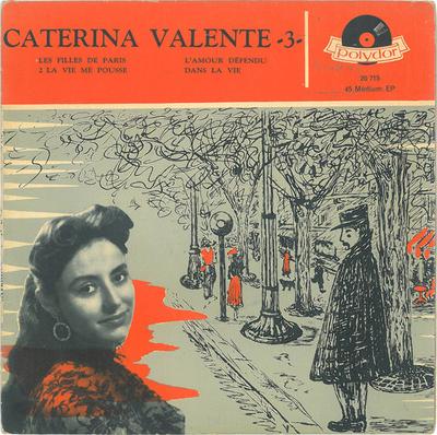 7-дюймовая пластинка CATERINA VALENTE - -3- 20715 Polydor Франция Поп Б/у