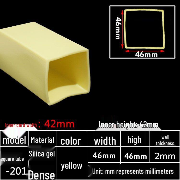 High-Temperature Resistant Silicone Square Tubing: Durable, Customizable, Aging-Resistant Rubber Sheath and Hollow Sealing Strip.