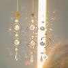 Crystal Wind Chimes Hanging Pendant Wind Music Wind Bell Rainbow Prism for Home Decoration Window Rainbow Rainbow Maker