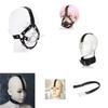 SM BDSM Sex Toys Couple Games Role Play Cat/Dog Slave PU+Stainless Steel Nose Hook Gag Bondage Oral Sex