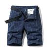 Export Export Tail Goods Multi-Pocket Pure Cotton Workwear Shorts Summer Men's Plus Size Loose Casual Straight-Leg Half Length Middle Pants