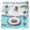 Water Pool Thermometer Wireless Floating Fish Tank Water Temperature Gauge For Summer Swimming Pools
