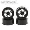 4pcs RC Wheels Rims Diameter 63mm Lightweight Plastic Wheels Rims for 1/10 High Speed RC Car