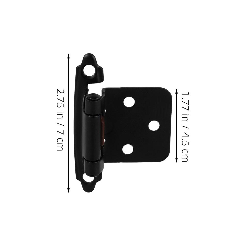 5pcs self-closing Spring Hinges For RV Cabinets semi-concealed Cover Plate Auto Close Hinge For RV Cabinets Camper Doors Closer