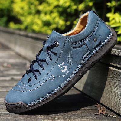 Большие размеры Мужские модные мягкие туфли Wild Breathable Hollowed Casual Leather Shoes Shoes Summer Driving Shoes