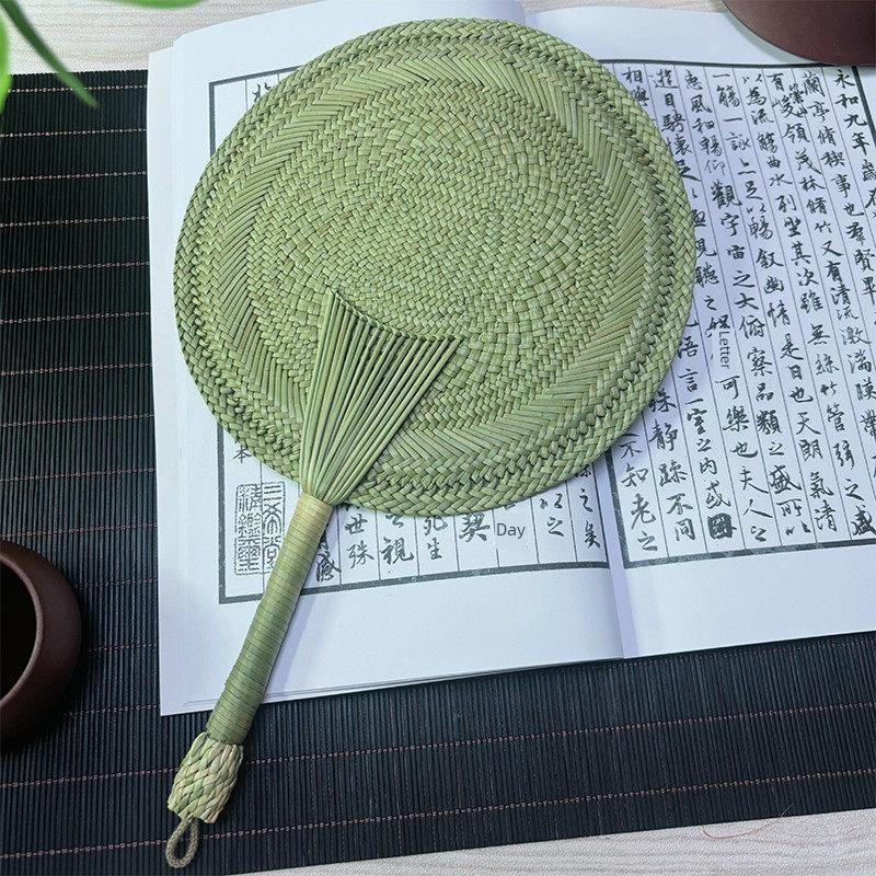 Ручной плетеный веер, китайский стиль, традиционный веер для Hanfu, ручной охлаждающий веер, веер от комаров с кисточками, старомодный веер