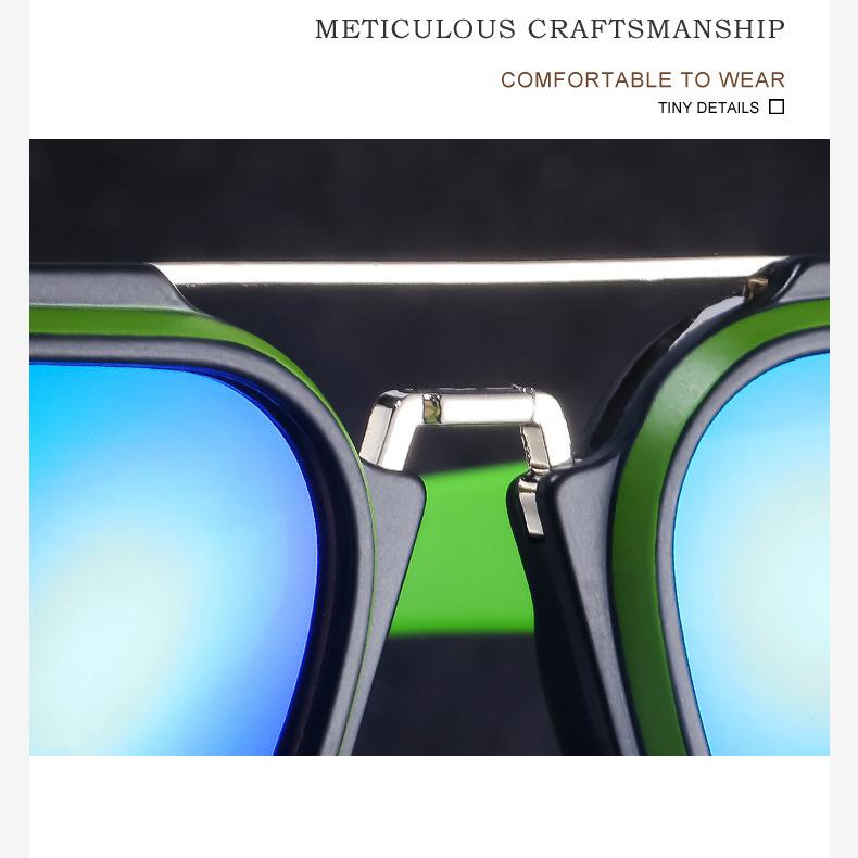 Женские солнцезащитные очки с защитой от солнца, защита от ультрафиолета, модные ретро-квадратные солнцезащитные очки с двойным лучом, мужские очки для вождения, уличной стрельбы