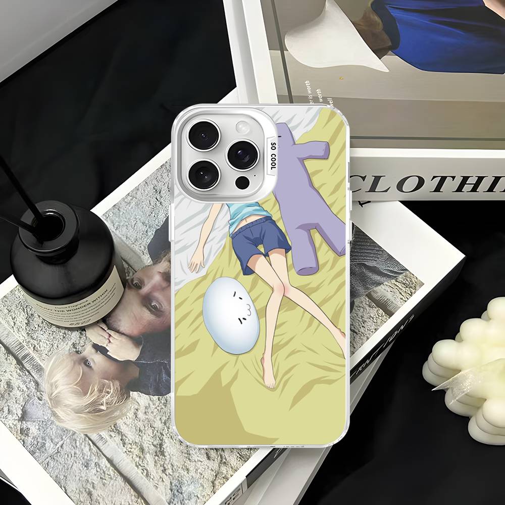 Чехол для телефона Watamote K-Kuroki T-Tomoko для IPhone 17 16 15 14 13 12 11 Pro Max Цвет Черный Матовый Чехол