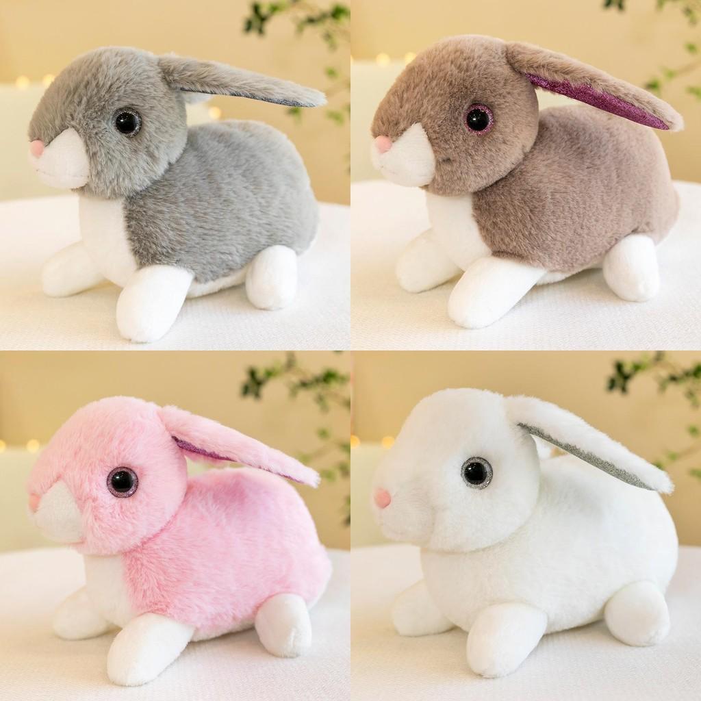Adorable Plush Rabbit Toy Soft Stuffed Bunny Doll For Kids With Realistic Features