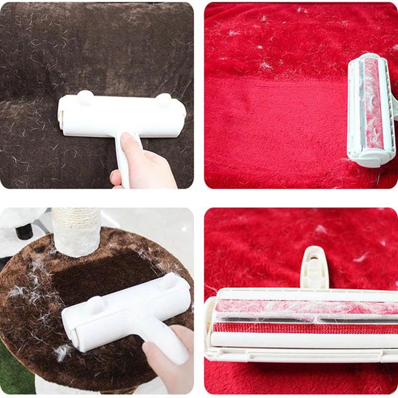 Remove Pet Hair Roller Dog Hair Remover Brush Carpet Cleaning Brush Cat Lint Sticking Roller Carpet Cleaner Brushes Gloves