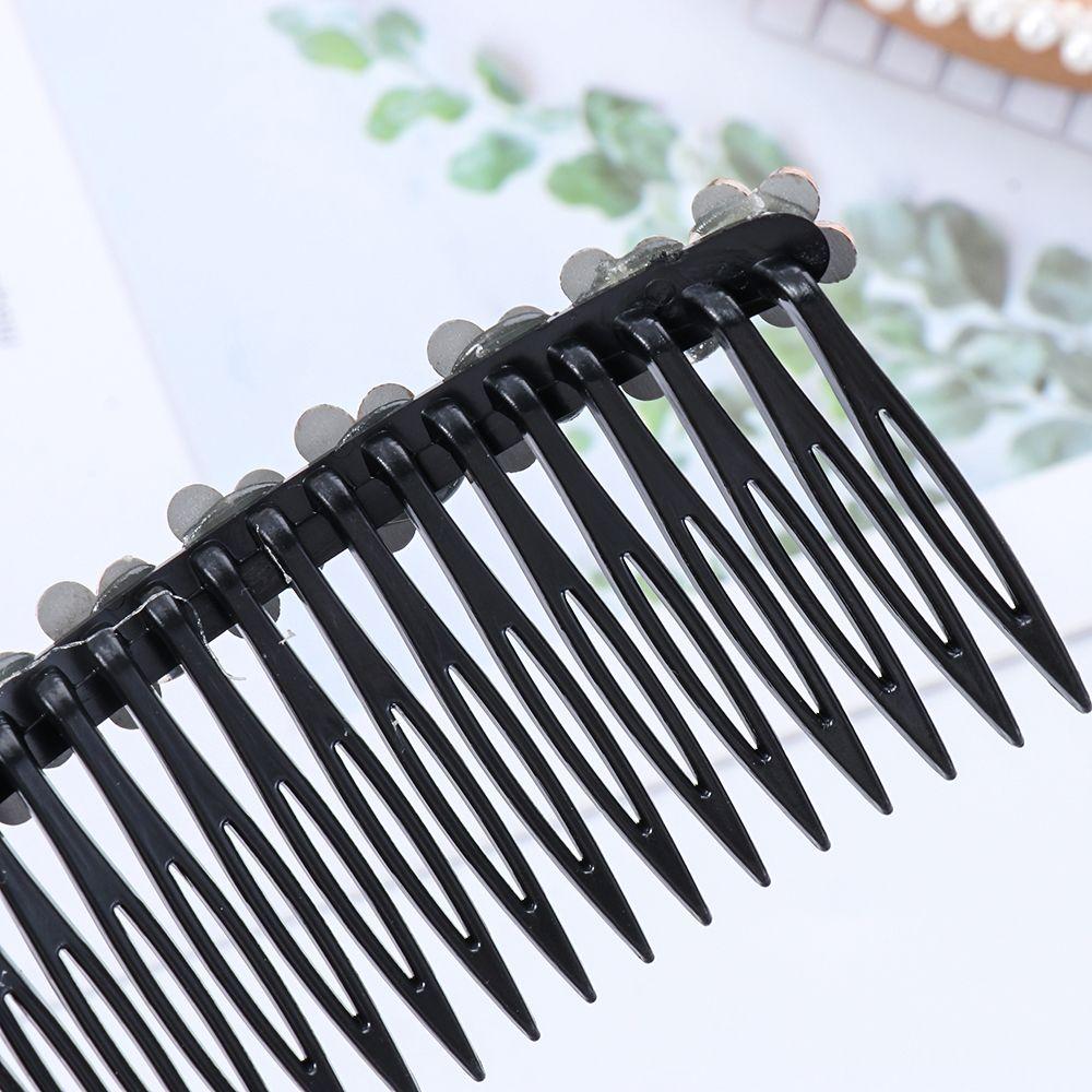 Модные головные уборы Аксессуары для волос Стразы Пуговицы Заколка для волос Вставленная расческа для волос Челка Шпильки