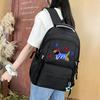 Контрастный цвет, мультяшный рюкзак, для учеников средней школы, легкий школьный рюкзак, женский рюкзак большой вместимости