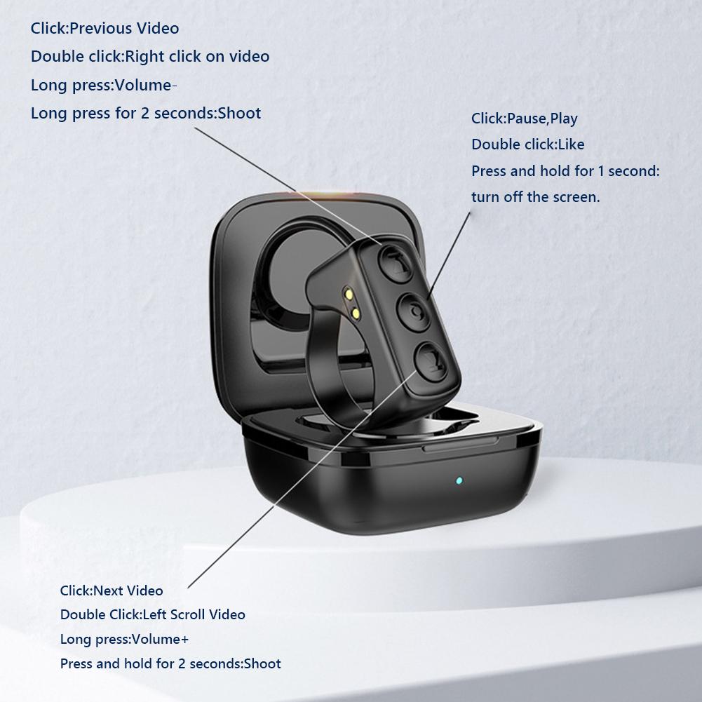 Кольцо-переключатель страниц с дистанционным управлением для Kindle, совместимое с Bluetooth 5.0, кольцо-контроллер для электронной книги, пульт для камеры TikTok