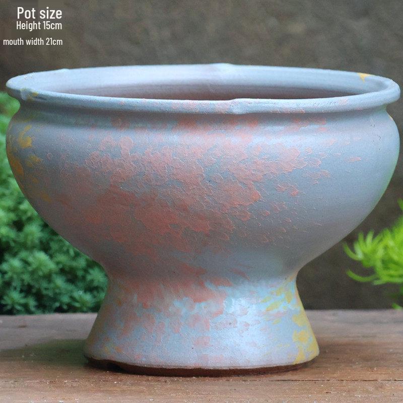 Специальное предложение: Высокий ретро-керамический цветочный горшок для суккулентов или зеленого редиса