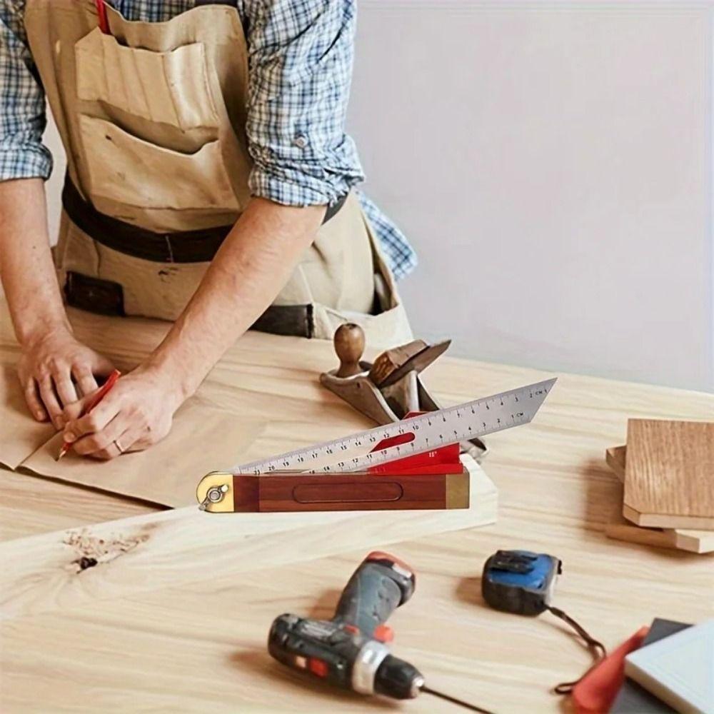 Angle Auxiliary Measuring Bevel Block Gauge Precision Woodworking Protractor  Woodworking Tools